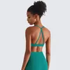 Abbigliamento da yoga Donna Reggiseno sportivo Top Halter Neck Palestra Fitness Canotte Open Back Push Up Gilet da allenamento Indossare Strappy Intimo da corsa imbottito