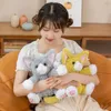 Simulatie Schattige Devon Rex Katten Pluche Pop Zwarte Kat Gevuld Zacht Kawaii Kitten Plushie Huisdier Speelgoed Kamer Decoratie Verjaardagscadeau 240202