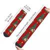 Calcetines de hombre Lindo Pug Día de Navidad Hombre Hombres Mujeres Medias de invierno Hip Hop