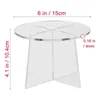 Decorative Plates Acrylic Planter Stand Round Clear Flower Pot Holder Display Home Decor For Indoor Plants Table Pots