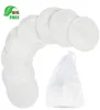 8 pièces tampons démaquillants lavables en Fiber de bambou coton lingette réutilisable pour enlever le maquillage du visage et des yeux Makeup8090584