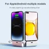 10000mah Mini Capsule Power Bank Fast Charging External Battery Portable Phone Power Bank with Built-in Cable for iPhone Samsung Huawei