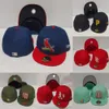 Cappelli aderenti snapbacks cappello tappeti a baseball regolabili cintura chiusa per uomini donne berretti chiusi con tag originale