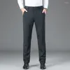 Pantalons pour hommes 2024 haute qualité fibre de bambou décontracté Style classique affaires mode coton extensible pantalon mâle marque vêtements