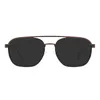 Sunglasses Frames Men And Women Metal Square Glasses Frame Spring Hinge Temple With Clip On For Prescription Lenses