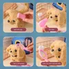 Children Plush Cute Rabbit Kids Electronic Pet With Sound Simulation Animal Game Walking Moving Pet Toys For 3 Years Girls Boys 240119
