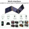 Camping Solar Panel Kit, Foldable Solar Power Station, MPPT Portable Generator Charger, 18V for Car, Boat, Caravan, Camp