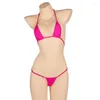 Women's Swimwear DEKA 2024 Sexy Women Transparent Micro Bikini Set Thong Underwear G-String Bra Mini Swimsuit Brazilian Sleepwear