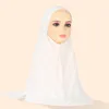 Etnische kleding één stuk Amira moslimvrouwen twee lagen chiffon hijab effen kleur sjaal islamitische Khimar Arabië sjaals Maleisië hoofddoeken