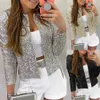 Femmes Streetwear Cardigan élégant mode paillettes perles fête Cardigans dames automne décontracté solide col rond crème solaire hauts 240127