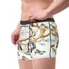 Sous-vêtements Hommes Boxer Sous-vêtements sexy Dream Catchers Crâne de vache avec papillon Mâle Culotte Poche Pantalon court