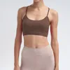 AL YOGA Sport Bras Airl Intrigue Bra Backless Yoga Wear Tops Women Ajustable CrisseCrossing Banden Elastische Shouler Strap Ventilatie Sportvest met borst