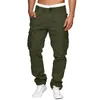 Pantalons pour hommes Cargo décontracté randonnée coupe décontractée pantalon de sport en plein air avec poches bas d'exercice