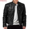 DYB ZACQ Spring Autumn Genuine Leather Jacket Men Streetweaar Sheepskin Coat Man Moto Biker Vintage Leather Jackets S-5XL 240124