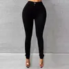 Women's Jeans Denim Leggings Trendy High Waist Skinny With Zipper Pockets Streetwear Trousers For A Stylish Look