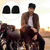 Boinas 2 PCS Gorra de cobertura ligera Sombrero negro para mujer Chemo Poliéster Gorros cálidos unisex