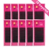 10 brickor/Lot False Mink Eyelash Extension Enskilda silkesögonfransar Maquiagem Cilios för proffs Makeup Volume Lashes 240119