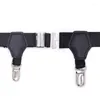 Belts 2Pcs/Set Socks Garters Belt Suspenders Adjustable Non-slip Clips For Men Women Dropship