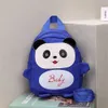 Mignon dessin animé Panda bébé sacs à dos maternelle cartable enfants garçons filles sacs d'école réglable animaux enfant sac à dos 240129
