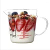 Wine Glasses 250Ml Glass Measuring Cup Milk Jug Heat Resistant Measure Creamer Scale Tea Coffee Microwave Safe