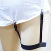 Belts 2Pcs/Set Mens Shirt Stays Elastic Leg Suspenders Plastic Non-slip Locking Clamps Drop