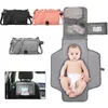 Taşınabilir Bebek Değiştirme Pad Çok Fonksiyonlu Katlanabilir Bebek Bebek Bebek Torbası Açık Seyahat Seyahat Bebek Bezi Pedi 240129