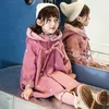 Giacche Mantello per ragazze Addensato Autunno e inverno Cappotto di lana per bambini all'aperto piccolo medio grande Alla moda