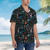 Men's Casual Shirts Shirt Colorful Video Game Short Sleeve Summer Men Turn-down Collar Button Clothing