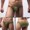 Underpants See-through Hollow Out Panties Men Low Waist Briefs Provocative Men's Low-rise Sheer Design Enhancing Hip Lift
