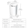 Automatic Sensor Trash Can for Kitchen Bathroom White Smart Trash Bin Living room Waterproof Electric Waste Bin 8.5-12L Capacity 240123