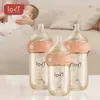 LODI Little Elephant Baby Bottle Wide Mouth PPSU RemovableWashable Double row of air holes NippleDuckbill 240131