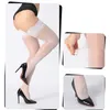 Women Socks Lace Top Stay Up Stockings Sexy sobre la rodilla High para Semi Sheer Temptation Nightclub