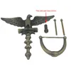 Zinklegering Antik europeisk stil Eagle Head Door Knocker Door Knockers Home Decor Ring Möbler Handtag Hårdvara 240127