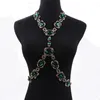 Mode Grote Glazen Taille Ketting Lichaam Kettingen Ketting Sieraden Vrouwen Indian Verklaring Lange Kristallen Steentjes 240125