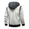 Automne hiver Bomber veste en cuir hommes Scorpion broderie veste à capuche en cuir PU moto hommes Ryan Gosling Drive veste 240202