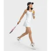 Lu Align Mujer Golf Mujeres Gimnasio Fitness Tenis Ropa Plisada Mujer Ocio Al Aire Libre Deporte Elástico Almohadilla En El Pecho Falda Jogger Lemon Lady Gry Deportes Niñas