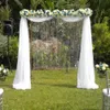 Sheer Curtain Wedding Arch Drapping Fabric Sheer Chiffon Backdrop Curtain Drapery Ceremony Reception Swag Hanging Decoration 240129