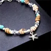 Enkelbanden Nieuwe Shell Kralen Zeester Enkelbanden Voor Vrouwen Strand Enkelbandje Been Armband Handgemaakte Boheemse Voetketting Boho Sieraden Sandalen Cadeau YQ240208