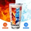 Tuimelaars Yayoi Kusama Paddestoel Tentoonstelling Tumbler Vacuüm Geïsoleerde Minimalistische Thermische Beker Met Deksel Stro Outdoor Mok Waterfles 20oz