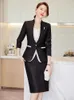 Elegant Women Business Suits with Jackets Coats and Skirts OL Styles Formal Office Ladies Professional Blazers Career Sets 240202