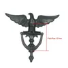 Zinklegering Antik europeisk stil Eagle Head Door Knocker Door Knockers Home Decor Ring Möbler Handtag Hårdvara 240127