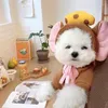 犬のアパレルかわいいフルーツ服トナカイの小型犬パーカー温かいペット服子犬猫コスチュームコートチワワマウスチーズジャケットスーツ