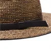 Berets 2024 Plus بحجم 63 سم العشب Lafite Grass Panama Straw Hat Men و Women’s Sunscreen Sun Four Seasons Beach Sunshade