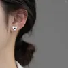 Boucles d'oreilles en argent Sterling S925 pour fille, Gel goutte de cœur avec Design d'amour, cadeau délicat et doux pour amoureux, bijoux