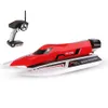 WL915 Rc Boat 2.4G Remote Control Speedboat Rechargeable Waterproof Cover Design Anti-collision Protection Rc Boat 240129