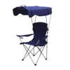 Muebles de campamento SmiloDon Camping Silla de playa plegable portátil con sombrilla Turista Ultraligero Picnic Sillas de pesca Suministros al aire libre