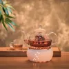 TeAware Setleri Seramik Mum Isıtıcı Çay Pot Isıtma Baskı Maker Filtre Çaydan Kişili Haşlanmış Çiçek Isıtmalı Sıcak Şarap
