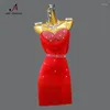 Bühne tragen rot professionelle lateinamerikanische Tanzwettbewerb Kleid Sport Praxis Frau Prom Kostüm Damen Rock Mädchen Samba Dancewear