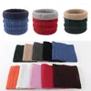 Lenços Dupla Face Imitação Cashmere Cachecol Duas Cores Grosso Anel De Malha Fio De Lã Snood Neckerchief Inverno Pescoço Quente