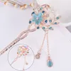 Hair Clips Fancy Colorful Flower Hollow Clip Accessories Women Fashion Rhinestone Hairpin Headwear Jewelry